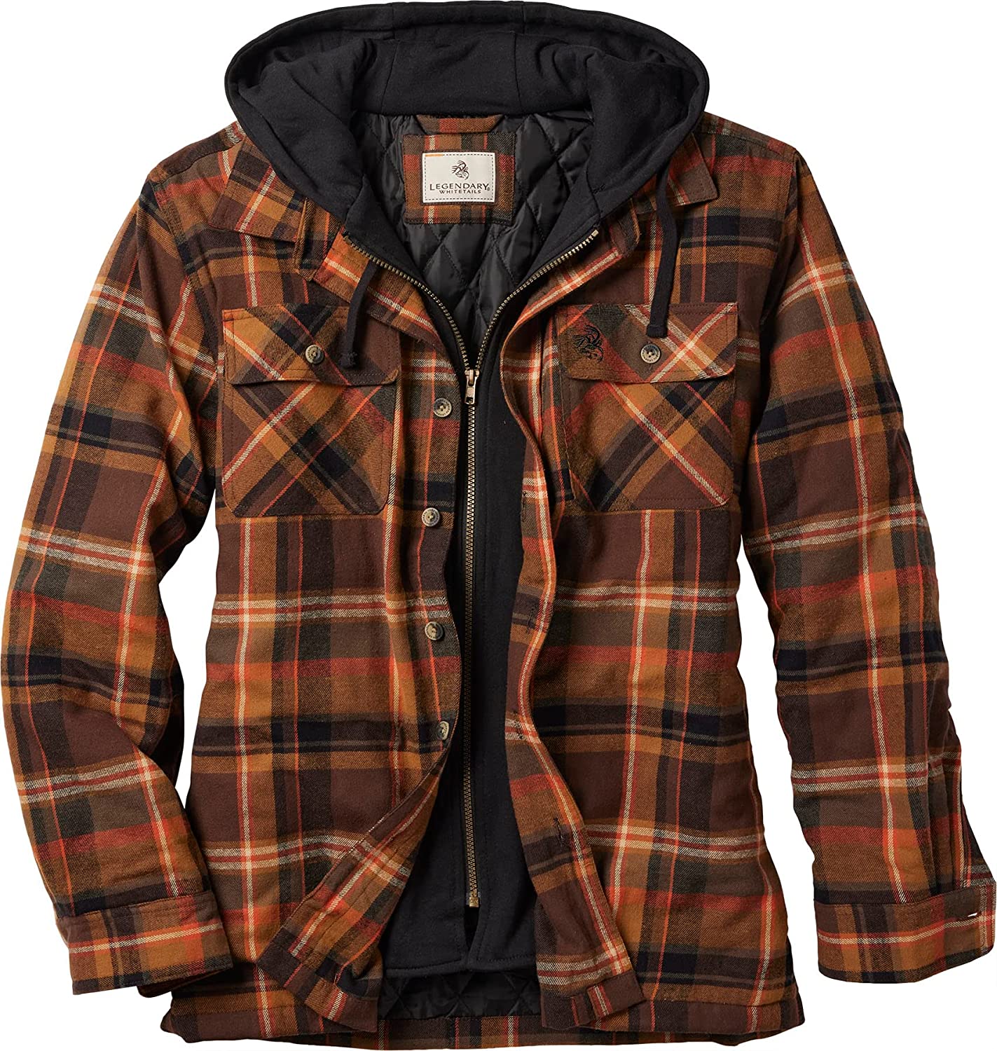 Legendary Whitetails Men s Maplewood Hooded Shirt Jacket Infinity Land